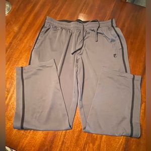 Size XL, Fila, athletic pants, gray